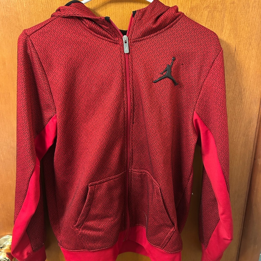 Nike Air Jordan’s Therma-Fit Kids Red Jacket